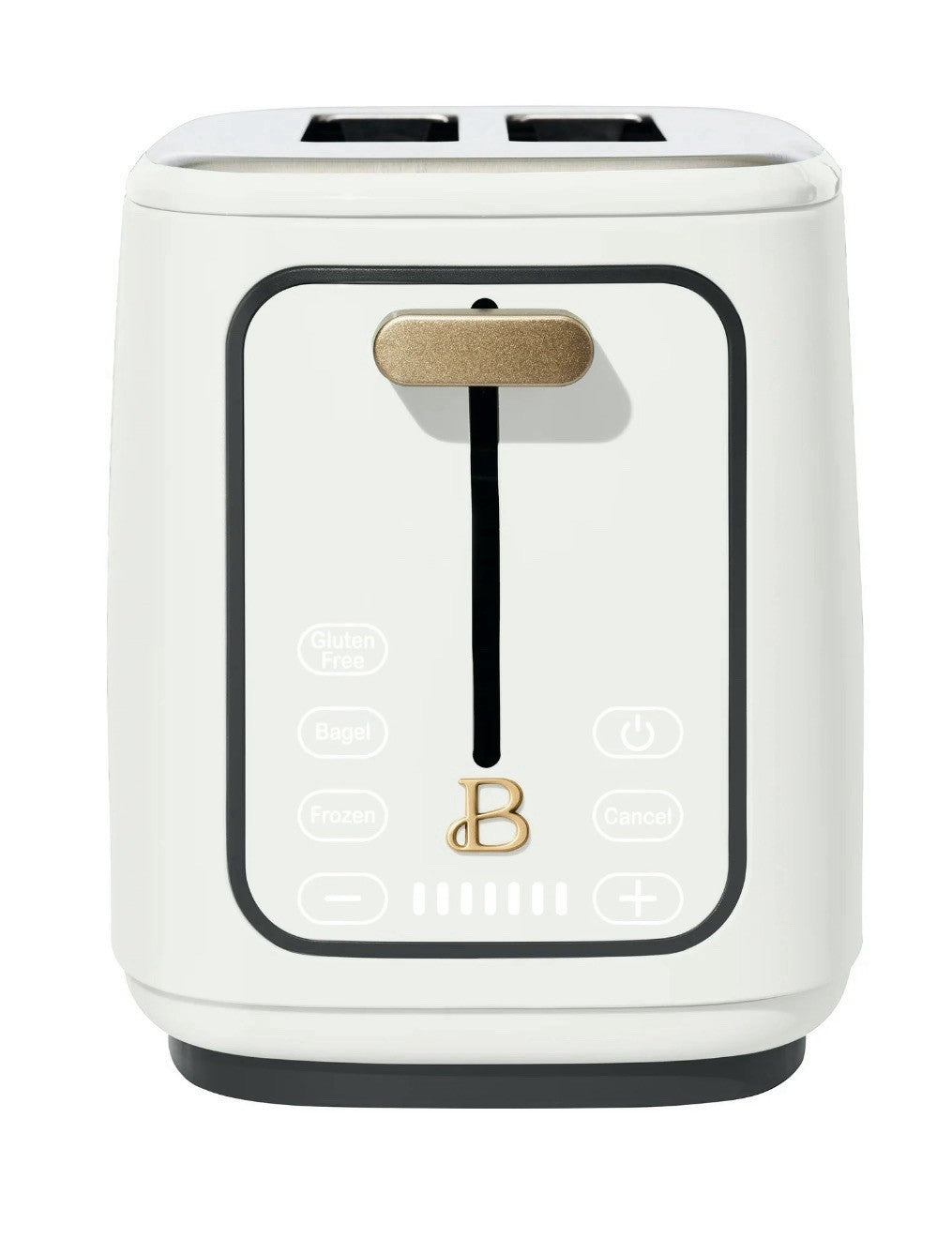 Beautiful 2-Slice Touch-Activated Toaster – White Icing by Drew Barrymore