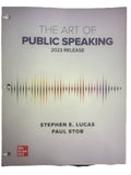Loose Leaf for the Art of Public Speaking: 2023 Release by Stephen E. Lucas...