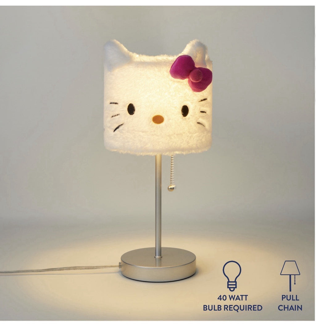 Hello Kitty Plush Table Lamp 15" H - Adorable Plush Light for Kids' Rooms