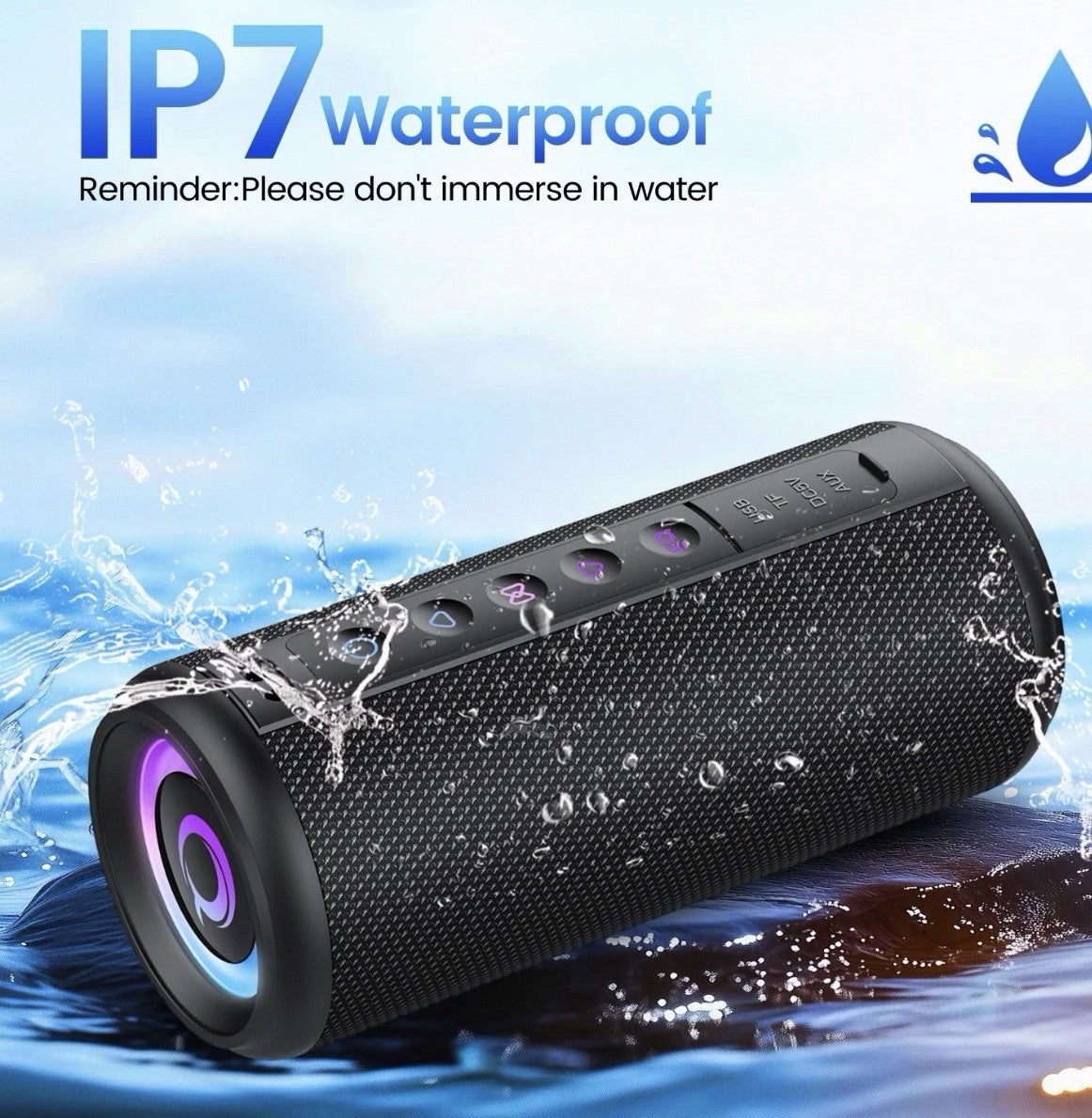 Portable Bluetooth Speaker, 2026 Bluetooth 5.4 Wireless Speaker with 20W HD Loud