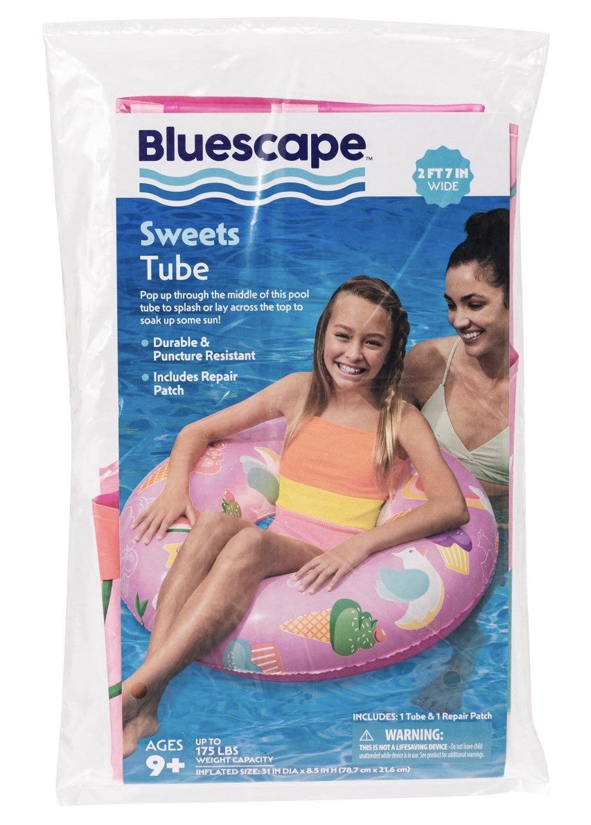 Inflatable Swim Tube Pool Float, For Kids And Adults Age 9 & Up, Unisex